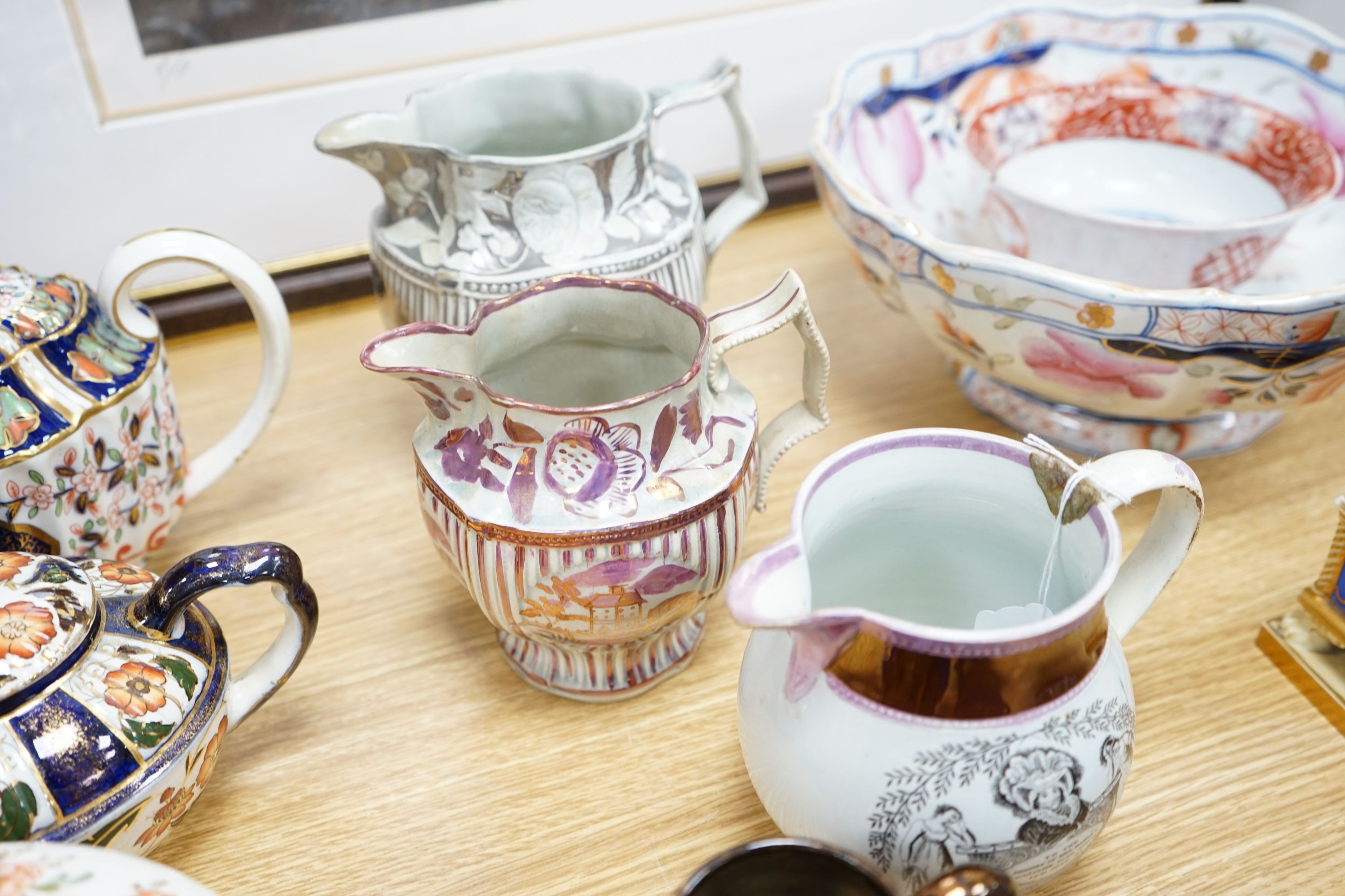 A group of 19th century English ceramics to include